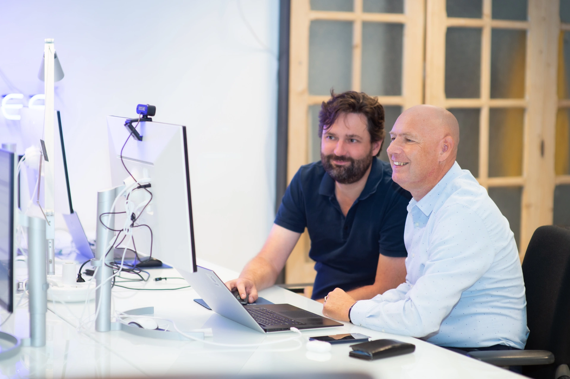 Bas Ditzhuijzen en Pieter Paauw ZangaBee ERP implementation